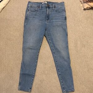 Madewell 10” high rise skinny jeans